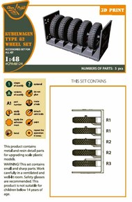 Kubelwagen type 82 Wheel set #CPA48124