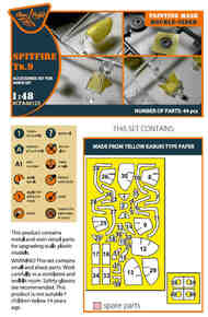 Supermarine Spitfire Tr.9 double-sided painting mask #CPA48125