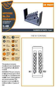 Supermarine Spitfire Mk.IXe exhausts #CPA48127