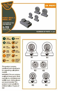 Fairey Delta FD.2 wheel set #CPA72133