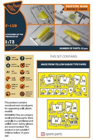  Clear Prop Models  1/72 McDonnell F-15D painting mask CPA72136