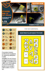 Culver PQ-14 (all versions) painting mask #CPA72192