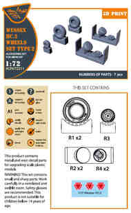 Westland Wessex HC.2 Wheel set type 2 #CPA72211