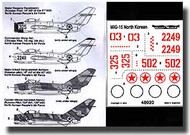  Condor Decals  1/48 Russian Pilots in North Korean Mig-15s CON48020