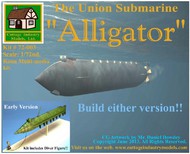  Cottage Industry Models  1/72 Alligator The Union Submarine (8"L) COT72003