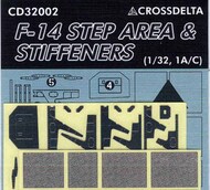  CrossDelta  1/32 F-14 Tomcat Step Area & Stiffener Plates #CD32002 CXDCD32002