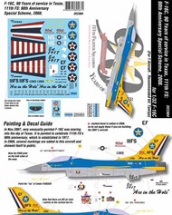  CrossDelta  1/32 Decals - F-16C Falcon 111FS TX ANG 90th Anniversary #DEC004 CXDDEC004