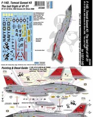  CrossDelta  1/32 Decals - F-14D Tomcat Last Flight of VF-31 CO Bird #DEC008 CXDDEC008