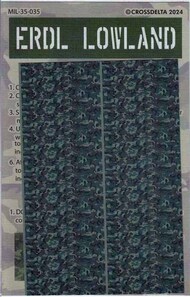 US ERDL Lowland Camouflage Decal #CXDMIL35035