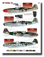  Cutting Edge Modelworks  1/48 Bf.109K Pt. 1 JG 52, JG 27, JG 77 (1/48 Decal) CED48085