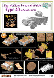 Heavy Uniform Personnel Vehicle Type 40 with 2cm Flak 38 #CHC7425