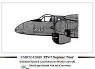  Czech Master Resin  1/72 Lockheed P2V-7B Neptune fighter nose conversion CMR-CS069