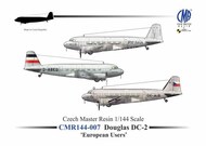  Czech Master Resin  1/144 Douglas DC-2 'European users' with decals CMR144-007