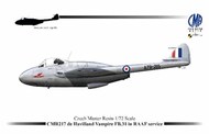 de Havilland Vampire FB.31 in RAAF Service #CMR72-217
