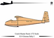  Czech Master Resin  1/72 Grunau Baby I (gliders) CMR72-G014