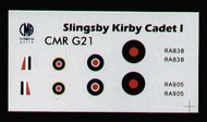 Slingsby Kirby Cadet Mk.1 with decals (gliders) #CMR72-G5021