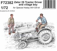 Zetor 25 Tractor Driver and village boy #CMF72382