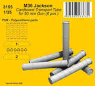M36 Jackson Cardboard Transport Tube for 90 mm Gun (6 pcs.) #CMK3155