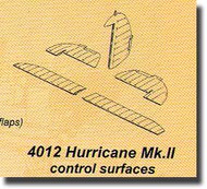 Hurricane Mk.II Control Surfaces OUT OF STOCK IN US, HIGHER PRICED SOURCED IN EUROPE #CMK4012