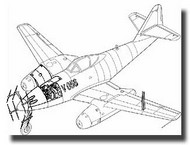 Me.262A-1a (fighter) and V056 FuG 226/FuG 218 - conversion set #CMK4111