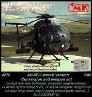  CMK Czech Master  1/48 AH-6F/J Attack version-conver.set for ACA CMK4276