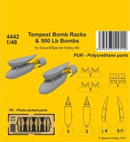 Hawker Tempest Bomb Racks & 250 Lb Bombs #CMK4442