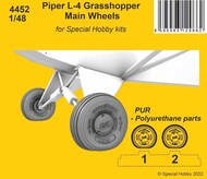 Piper L-4 Grasshopper Main Wheels - Pre-Order Item* #CMK4452