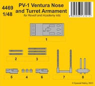 Lockheed PV-1 Ventura Nose and Turret Armament 1 #CMK4469