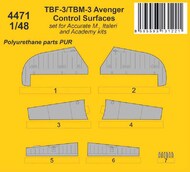 Grumman TBF-3/TBM-3 Avenger Control Surfaces #CMK4471