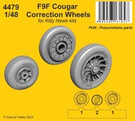 F6F-9 Cougar Correction Wheels #CMK4479