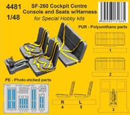 SIAI-Marchetti SF-260M/AM/W Cockpit Centre Console and Seats w/Harness #CMK4481