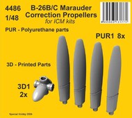 Martin B-26B Marauder Correction Propellers #CMK4486