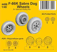 North-American F-86K Sabre Dog Wheels #CMK4498