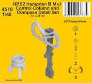 Handley-Page HP.52 Hampden B.Mk.I - Control Column and Compass Detail Set CMK4510