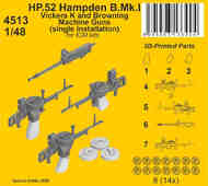 Handley-Page HP.52 Hampden B.Mk.I - Vickers K and Browning Machine Guns (single installation) CMK4513