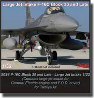  CMK Czech Master  1/32 F-16C Block 30 and Late - Large Jet Intake for engine GE For Tamiya CMK5034