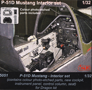  CMK Czech Master  1/32 P-51 Mustang-interior set for Drag. CMK5051