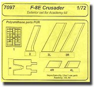 F-8 Crusader Control Surfaces Set #CMK7097