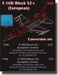 F-16D Block 52+ EUROPE - conversion set for Academy #CMK7156