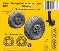 de Havilland Mosquito wheels for the main undercarriage #CMK7510