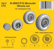 Martin B-26B/B-26C/B-26F/B-26G Marauder Wheels set #CMK7517