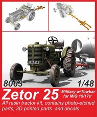 Zetor 25 Military w/Towbar for Mikoyan MiG-15/MiG-17s #CMK8063