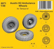  CMK Czech Master  1/48 Austin K2 Ambulance Wheels CMK8071