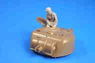 US WWII Tank Commander in turret, Winter 1944 #CMKF35258