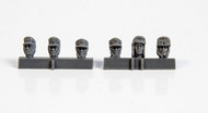 Heads of German WW2 Infantry Troops with Winter Headwear (6 pcs) #CMKF35336