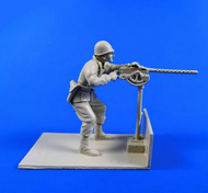 US Gunner with  Browning M2 machine gun for CMK Weasel kit #CMKF48311
