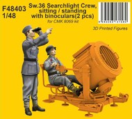 Sw.36 Searchlight Crew, sitting / standing with binoculars #CMKF48403