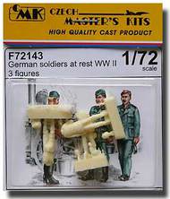 German soldiers at rest WW II (3 fig.) OUT OF STOCK IN US, HIGHER PRICED SOURCED IN EUROPE #CMKF72143