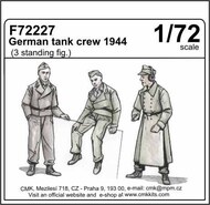 German tank crew 1944 (3 standing figures) #CMKF72227
