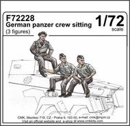  CMK Czech Master  1/72 German panzer crew sitting (3 fig.) CMKF72228